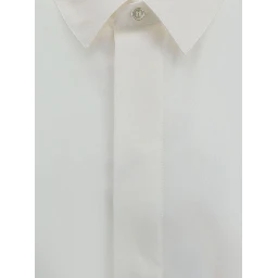 قميص سان لوران بأكمام طويلة وأزرار أمامية