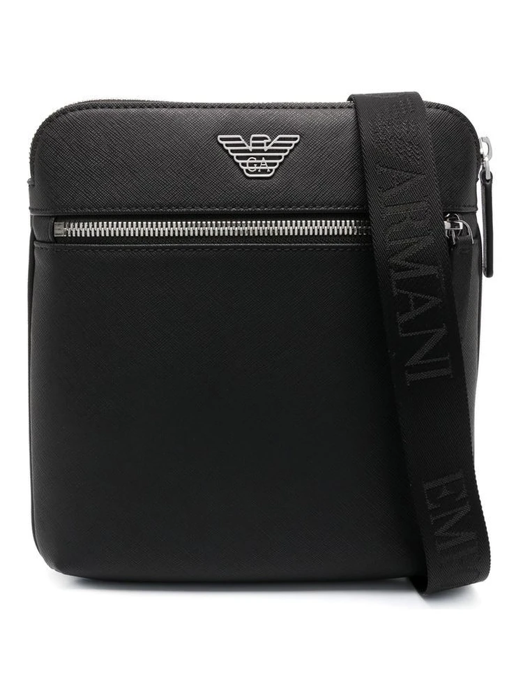 Emporio Armani small faux-leather messenger bag