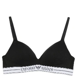 logo-embellishment bra