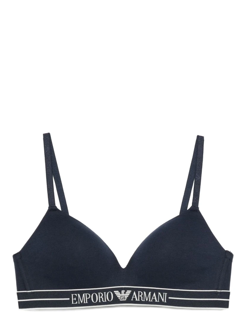 logo-embellishment bra