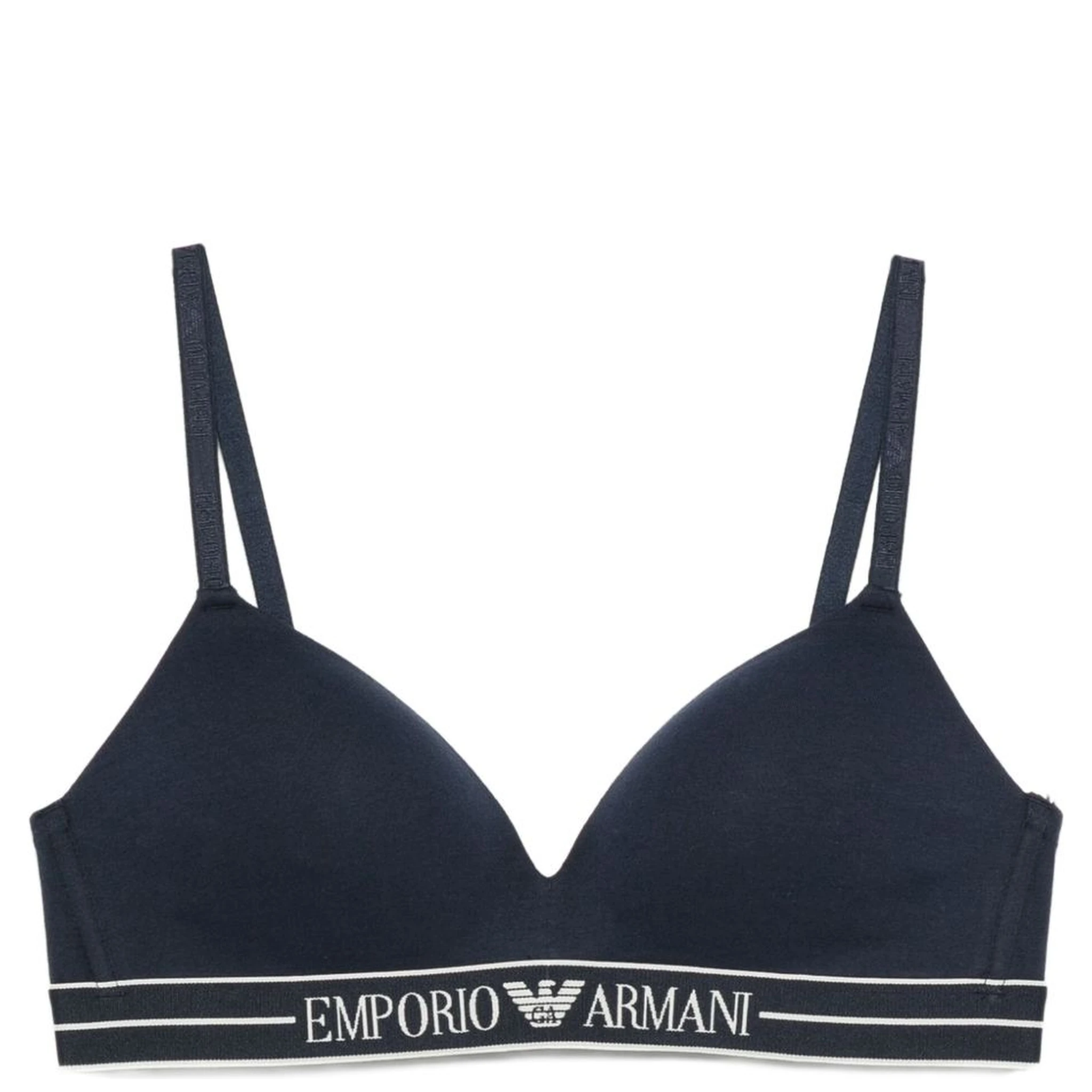 logo-embellishment bra