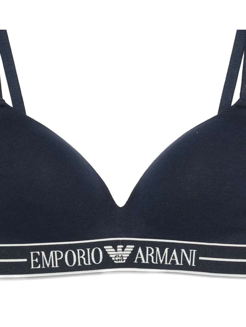 logo-embellishment bra