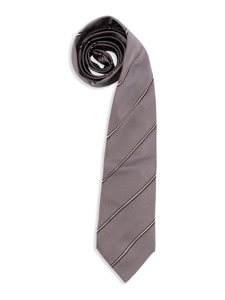 striped silk tie