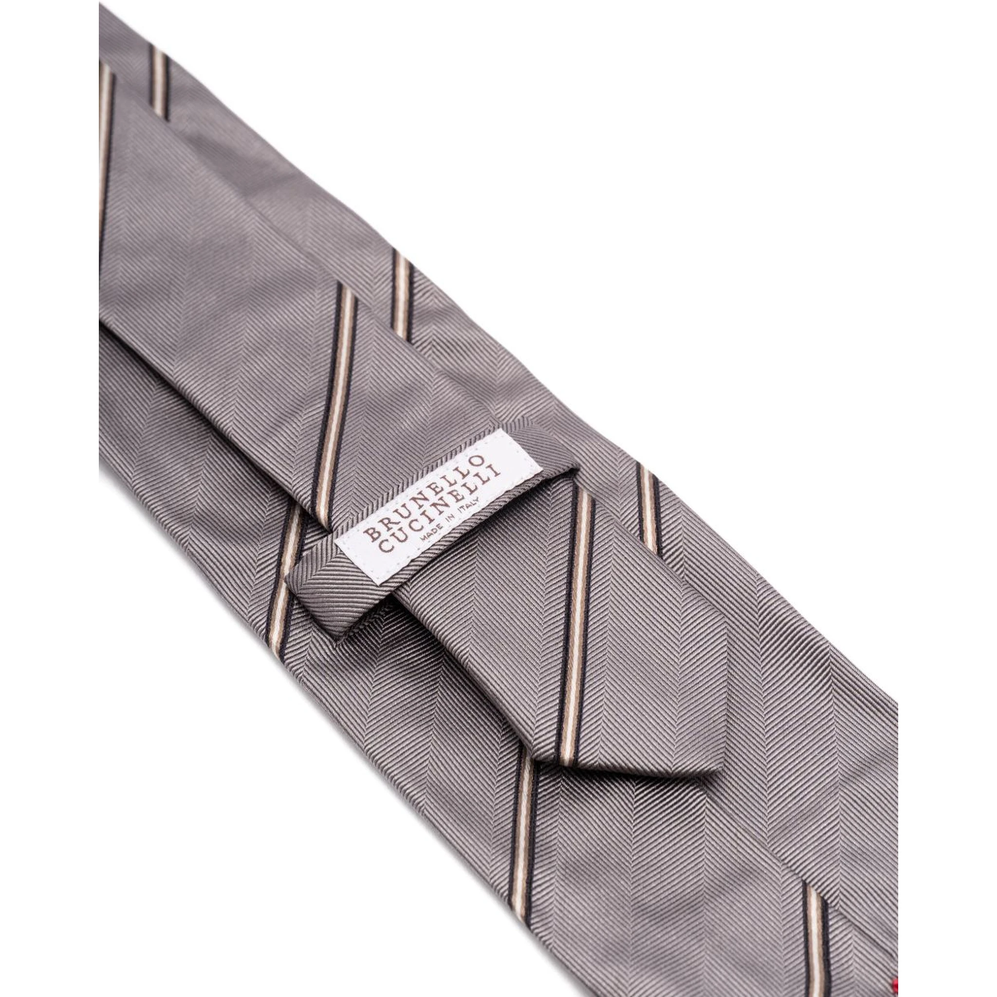 striped silk tie