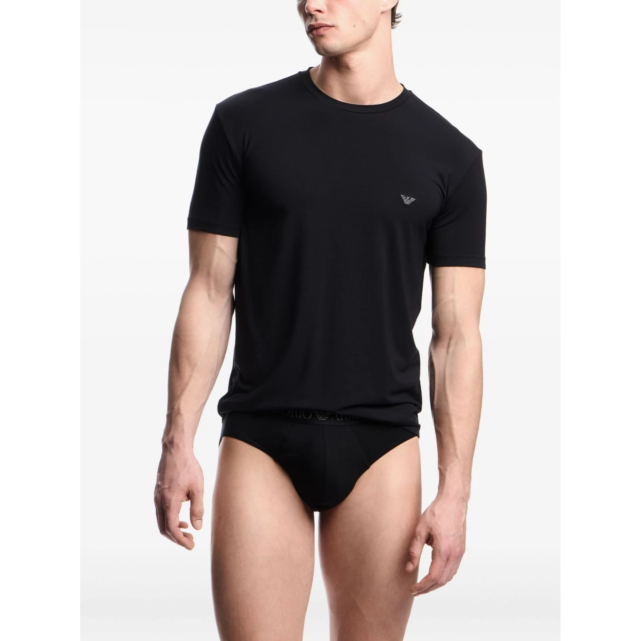 Emporio Armani T-shirts and Polos Black