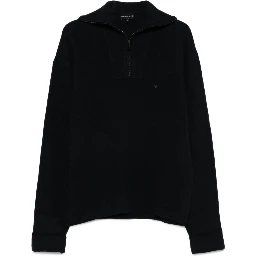 half-zip wool sweater