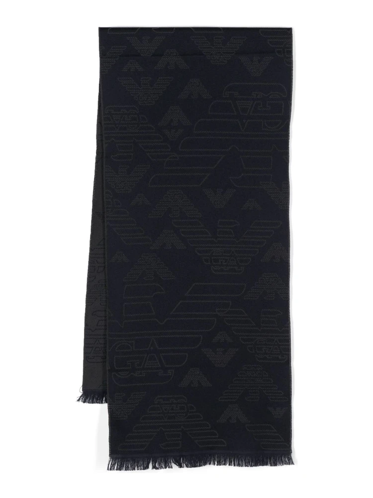 Eagle-head jacquard scarf