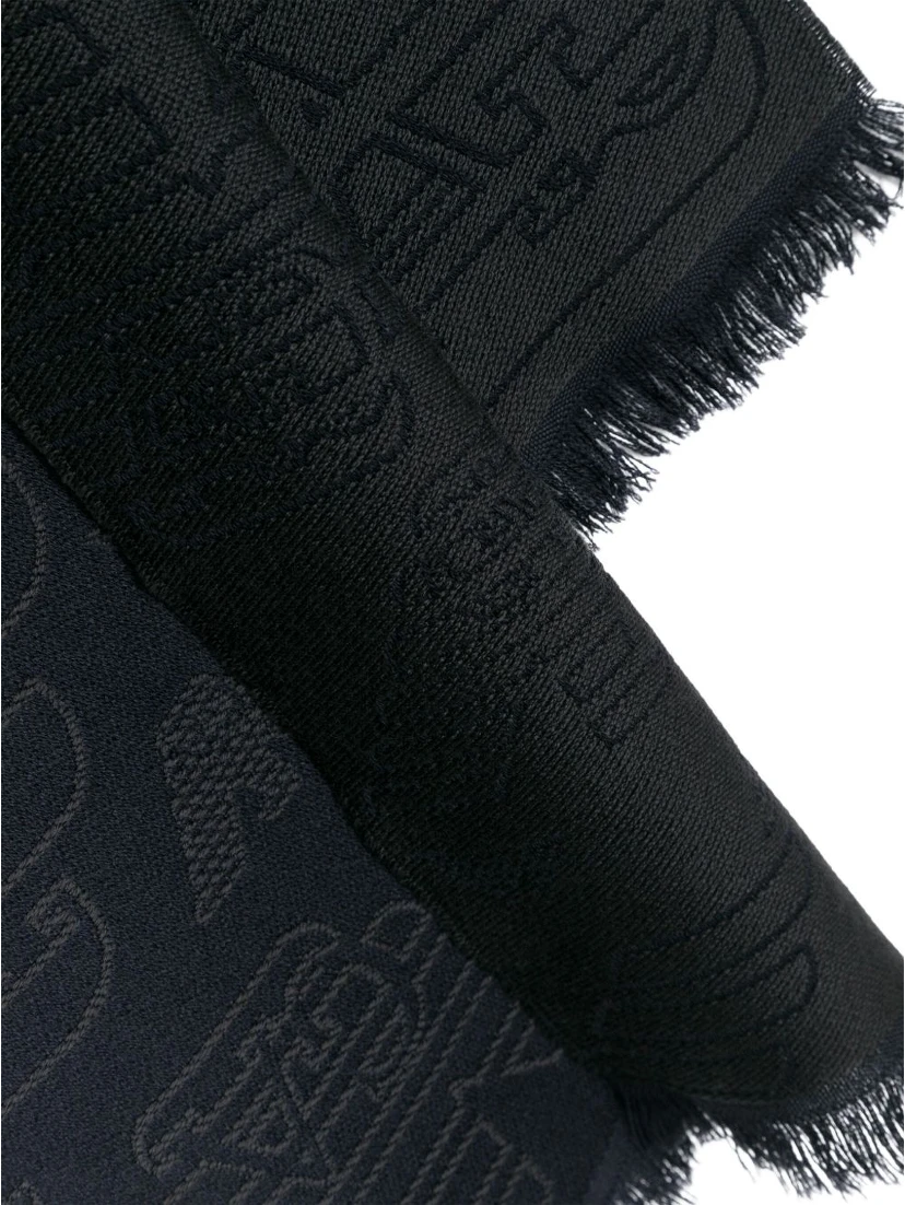 Eagle-head jacquard scarf