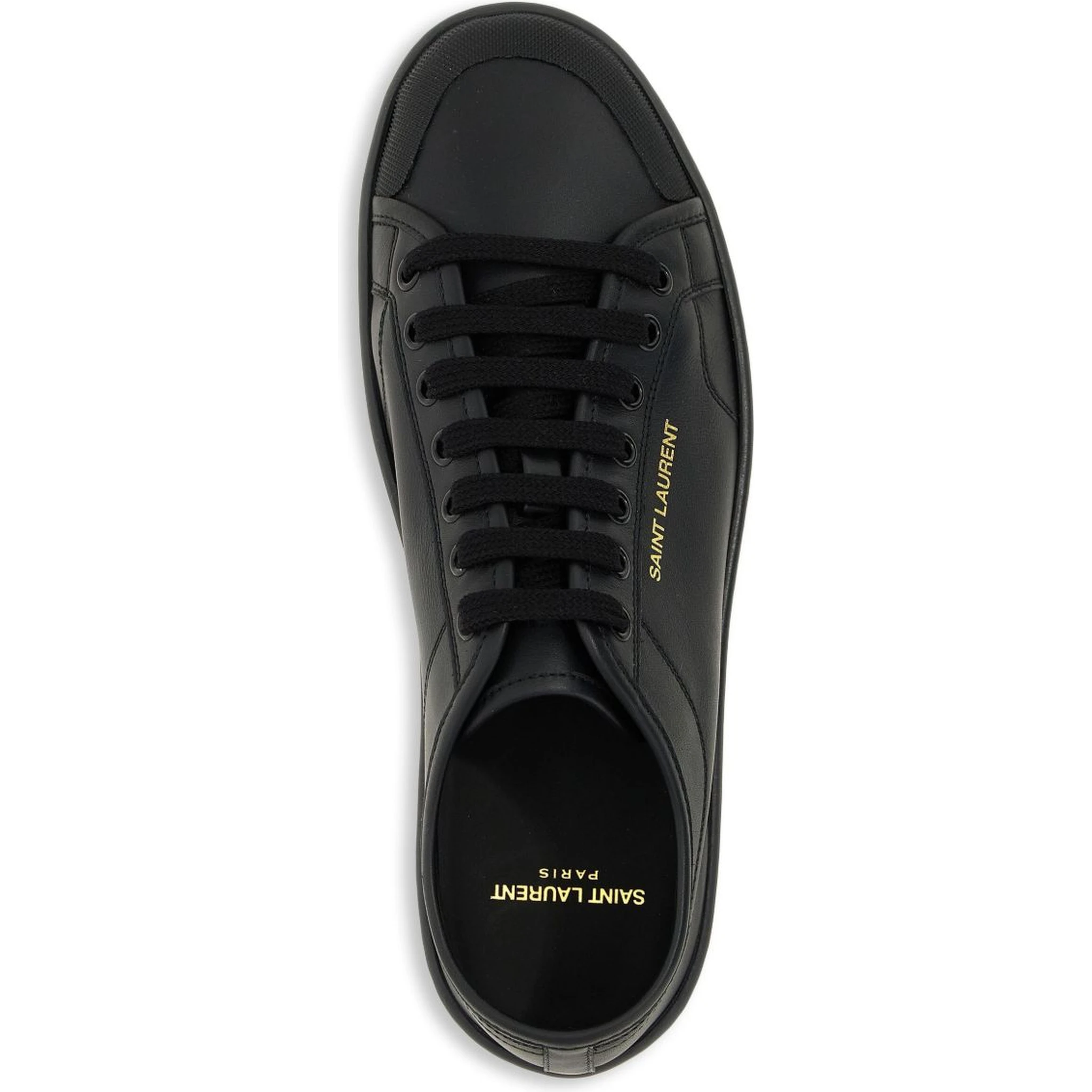 حذاء رياضي من الجلد مزين بشعار