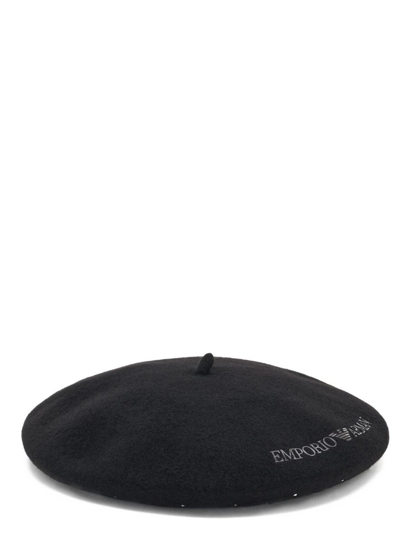 logo-embroidered beret