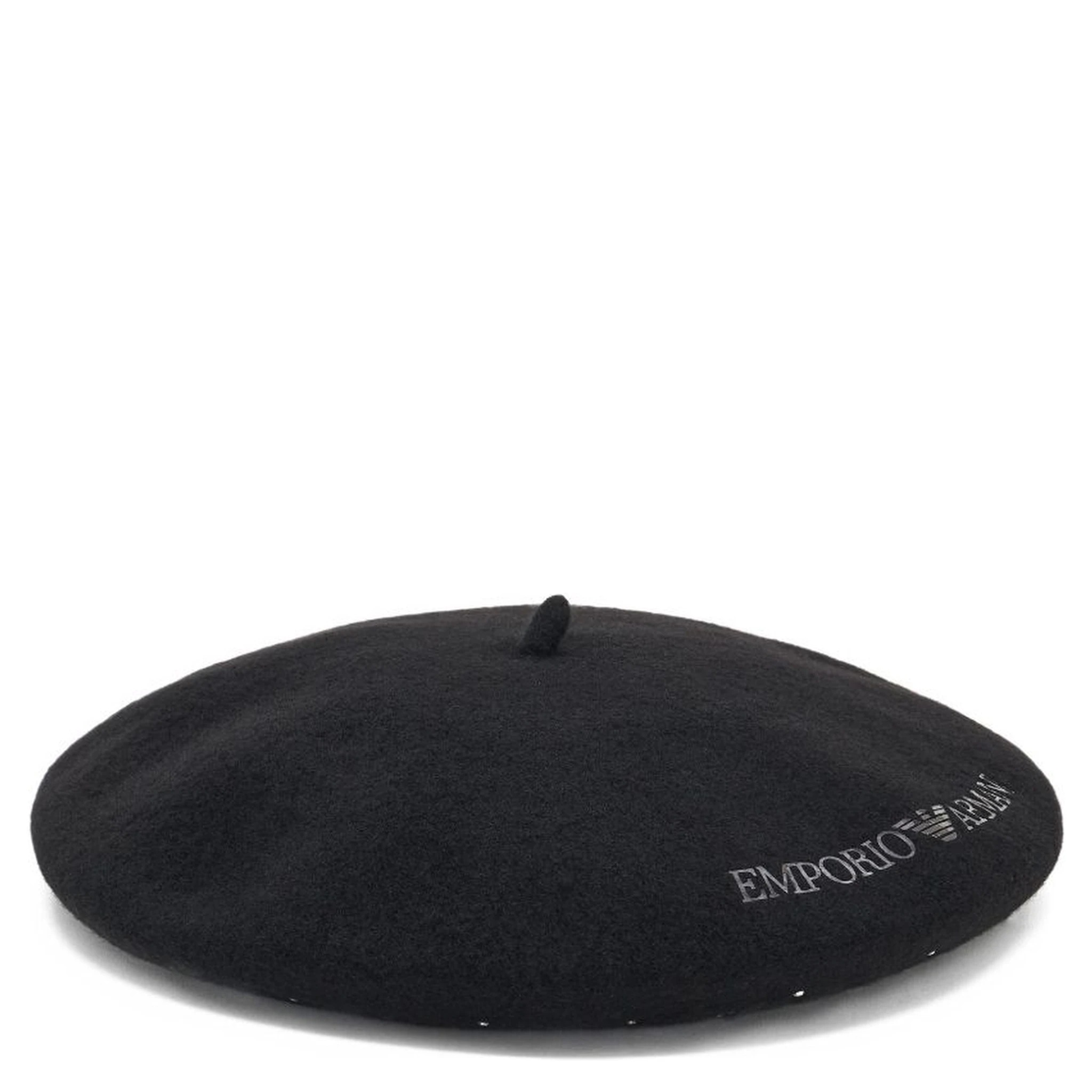 logo-embroidered beret