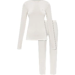 logo-detail pajama set