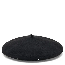 logo-embroidered beret