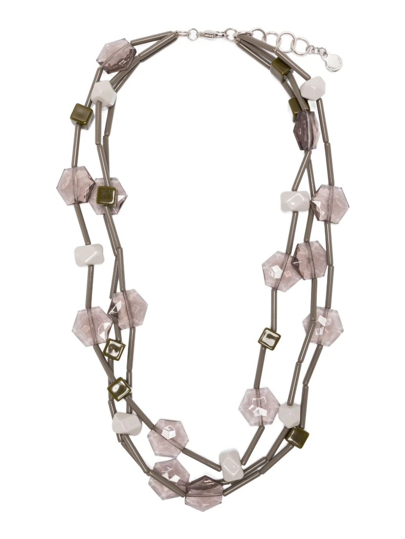 multistrand stone necklace
