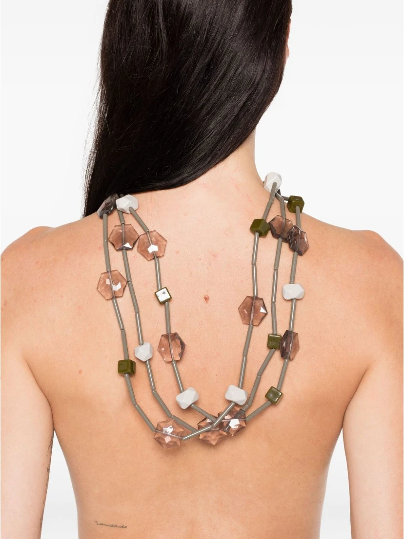 multistrand stone necklace