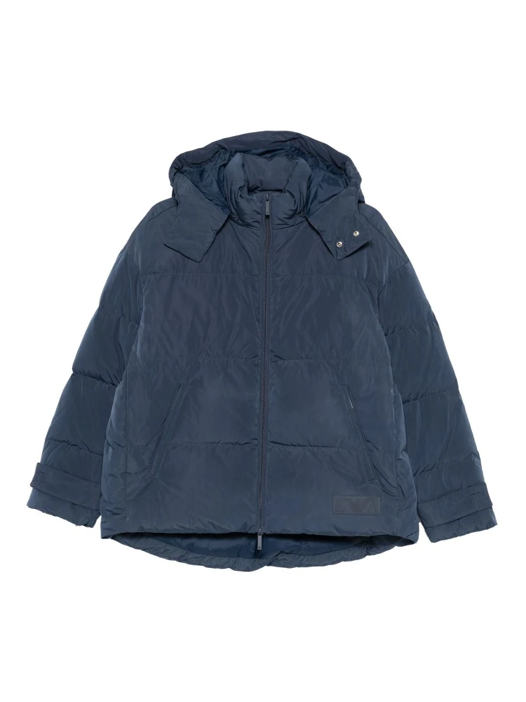 معطف مبطن بغطاء للرأس