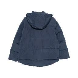 معطف مبطن بغطاء للرأس