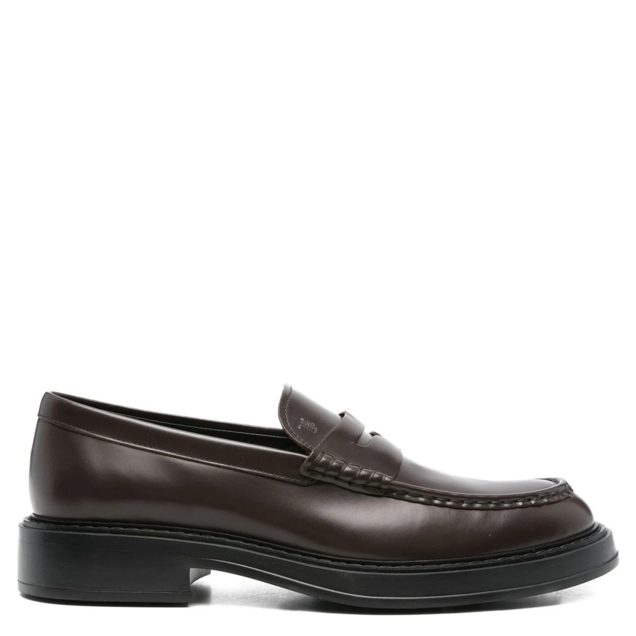 leather 50mm penny loafers