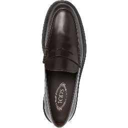 leather 50mm penny loafers
