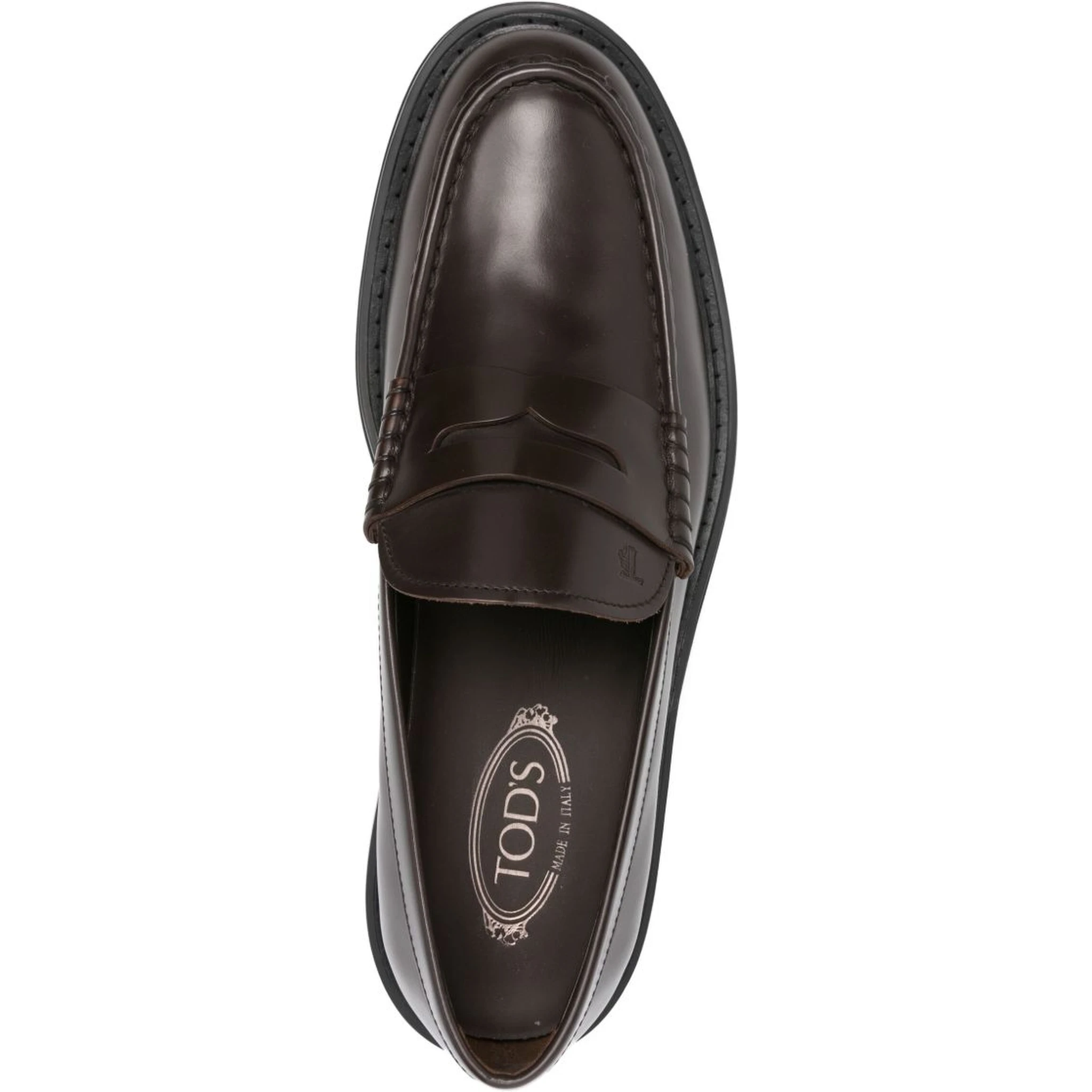 leather 50mm penny loafers