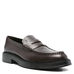 leather 50mm penny loafers