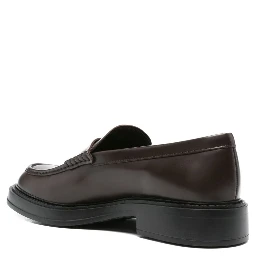 leather 50mm penny loafers