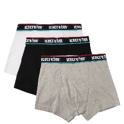 set-of-three logo-waistband boxers