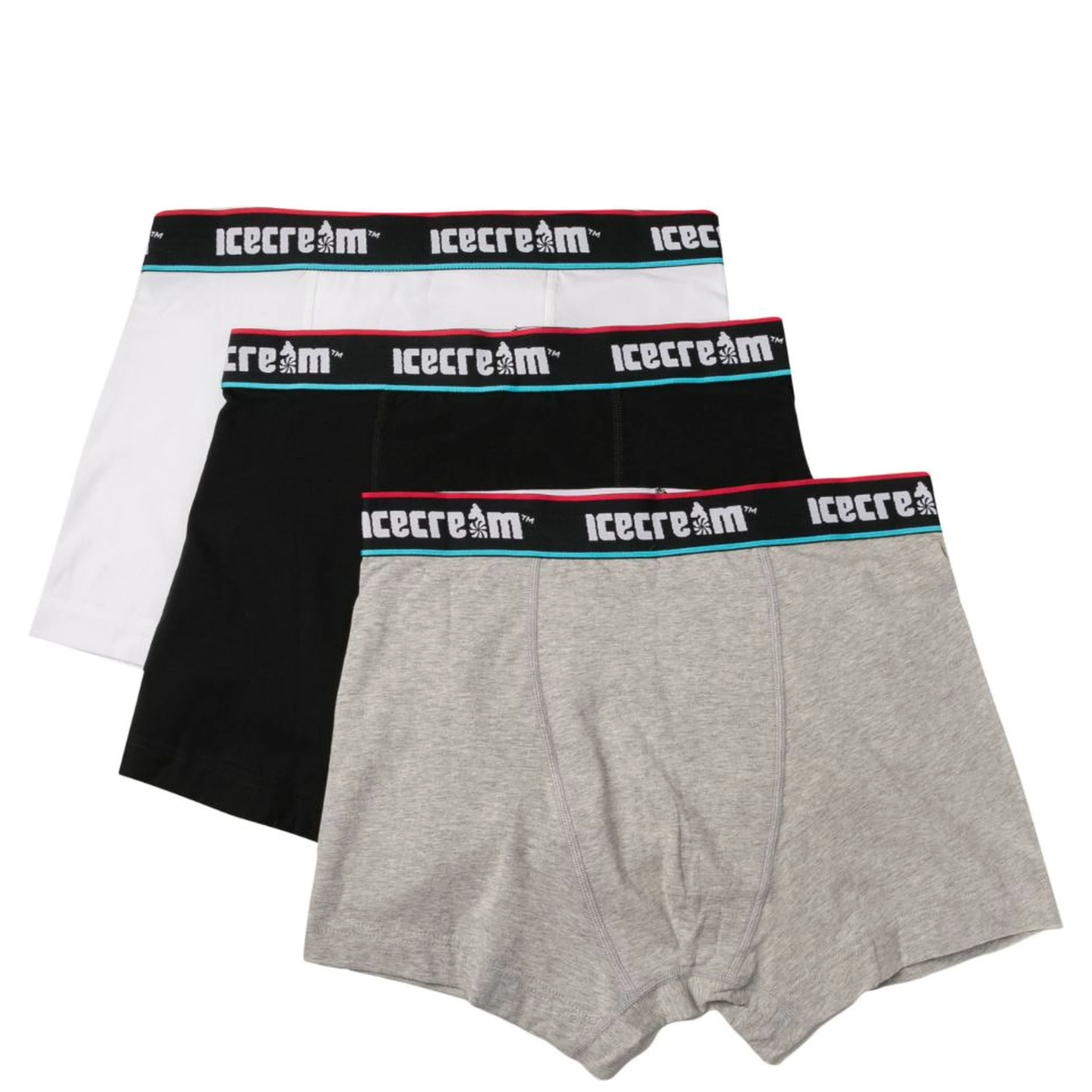 set-of-three logo-waistband boxers