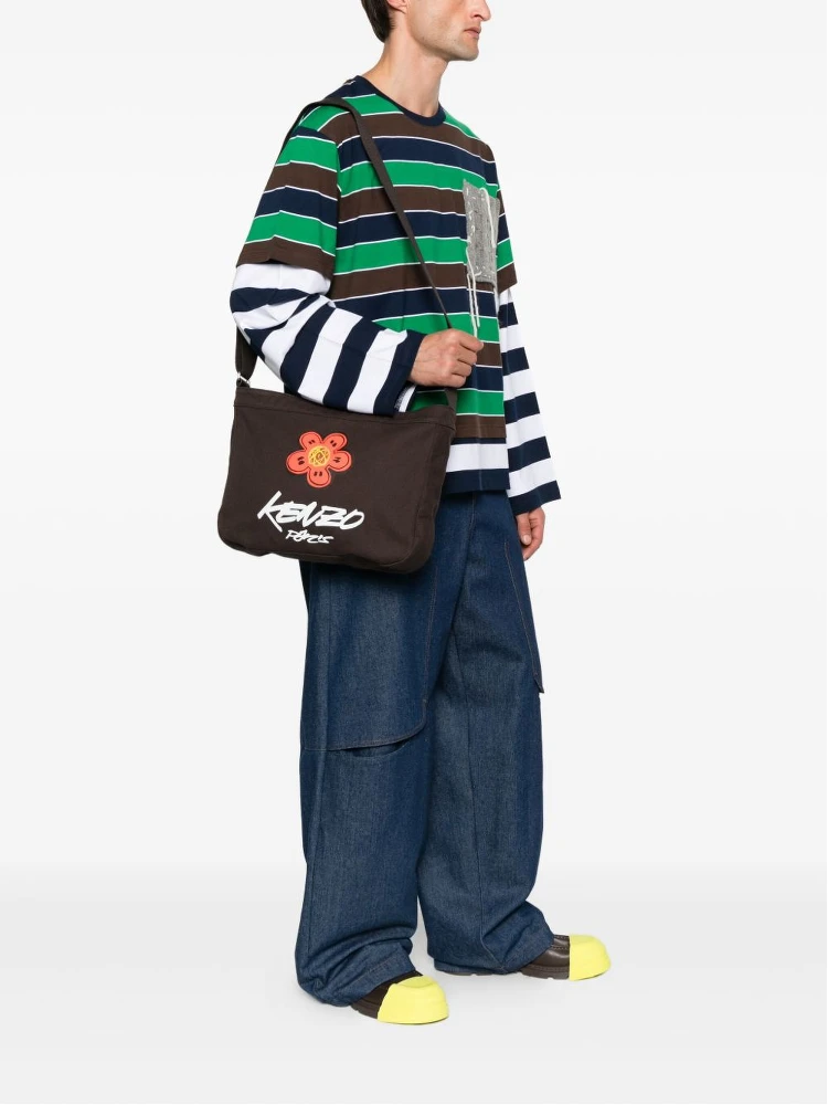 slogan-print shoulder bag alternative