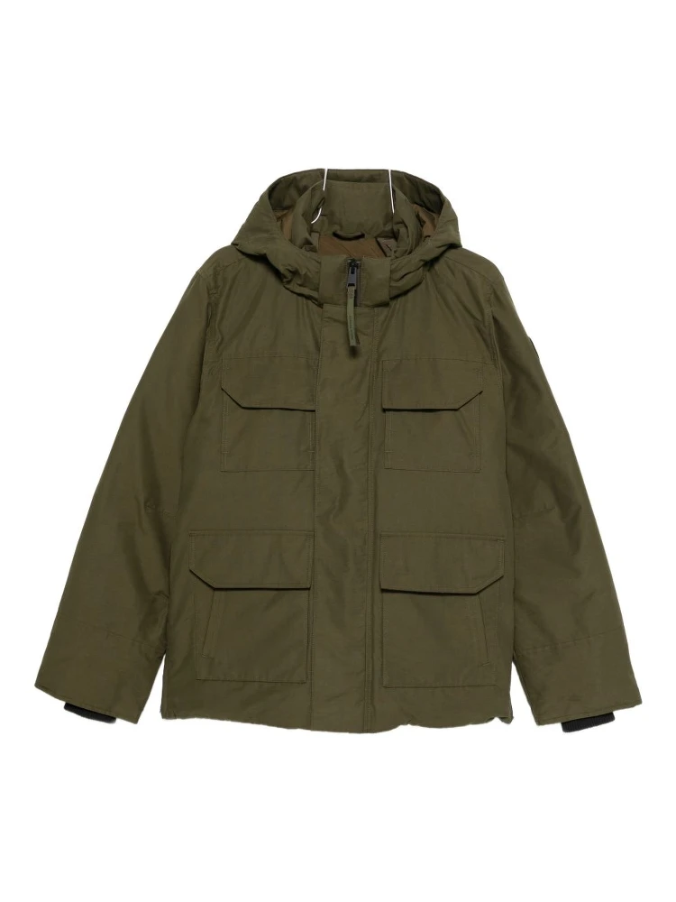 hooded pocket coat