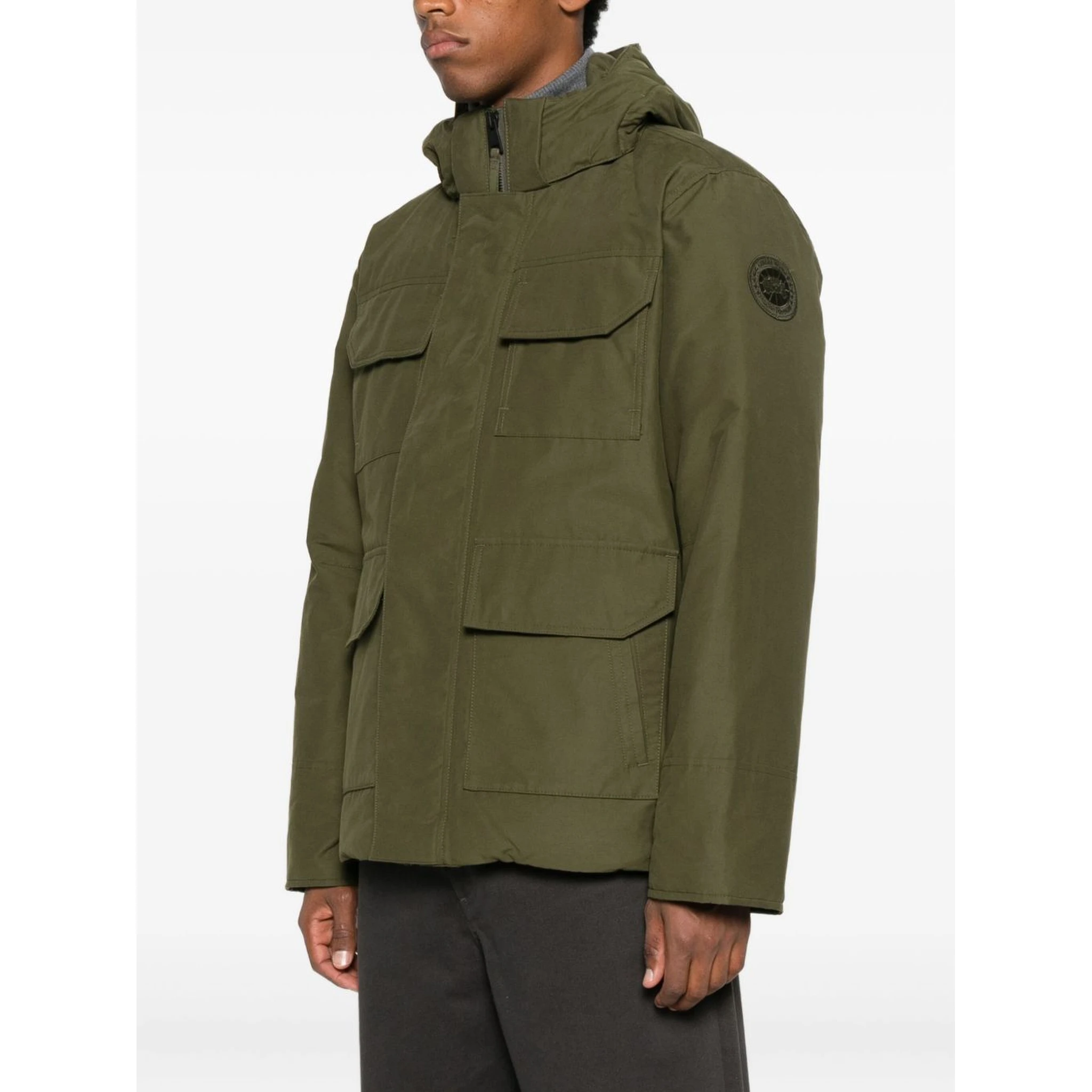 hooded pocket coat