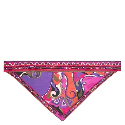 orchidee-print triangle scarf