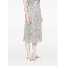 floral midi pleated skirt