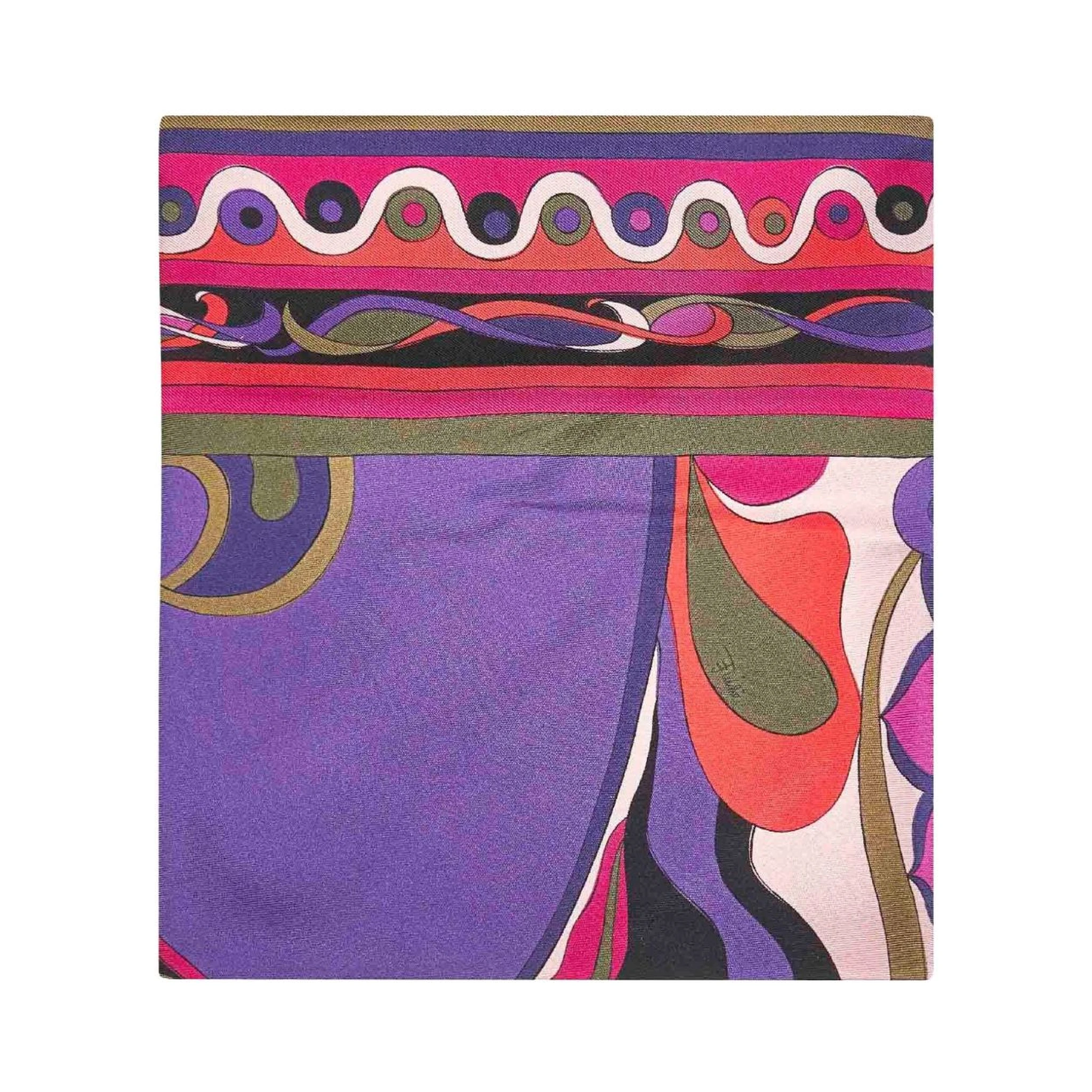 orchidee-print triangle scarf