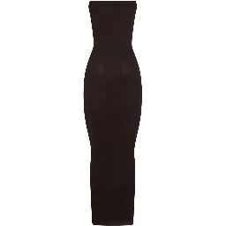 فستان ماكسي بدون حمالات