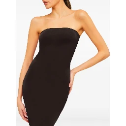 فستان ماكسي بدون حمالات