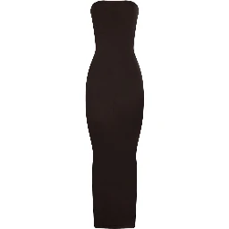 فستان ماكسي بدون حمالات