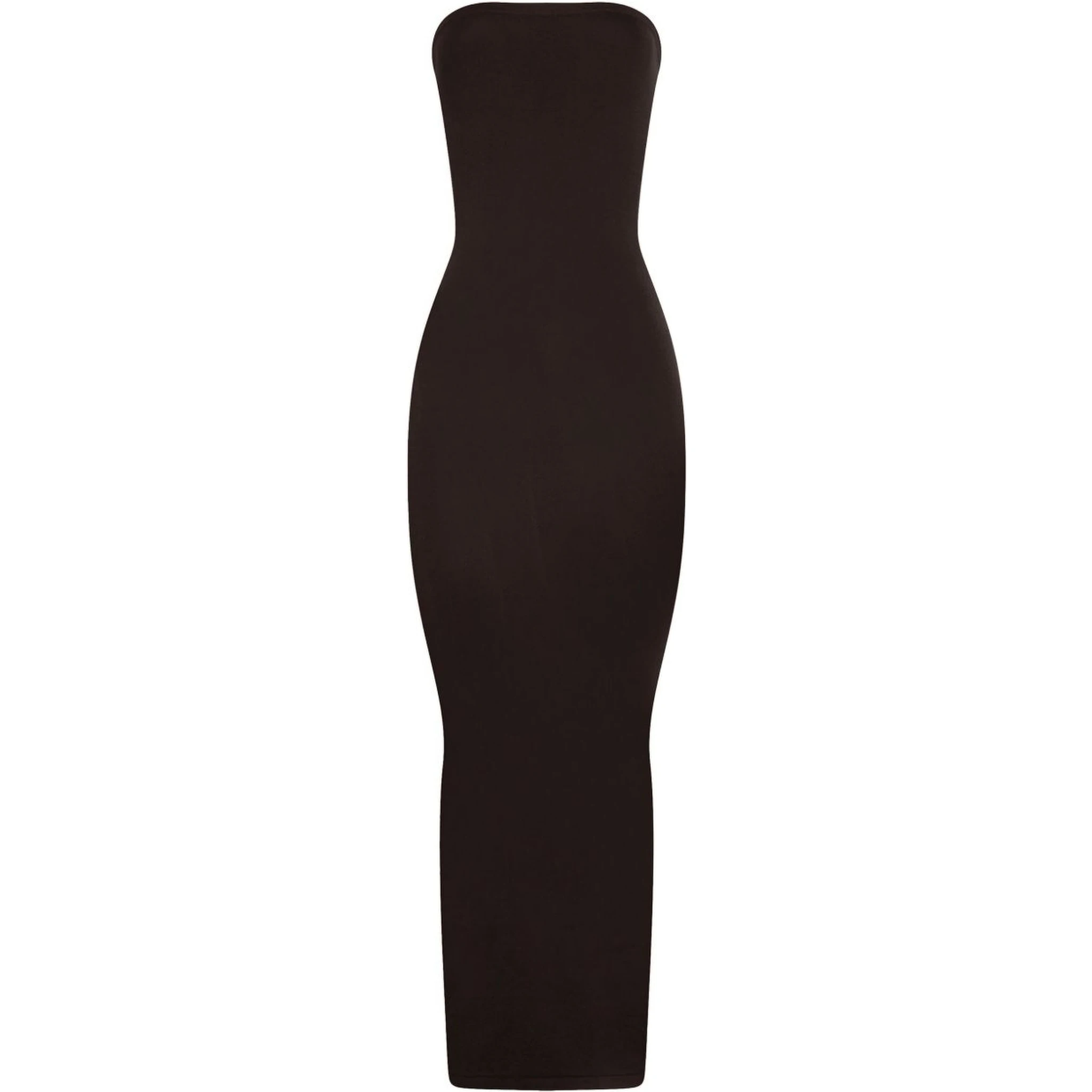 فستان ماكسي بدون حمالات