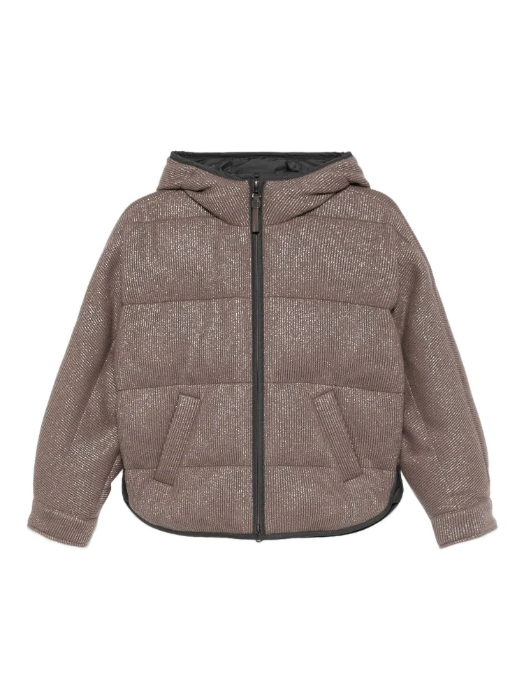 quilted lurex jacket