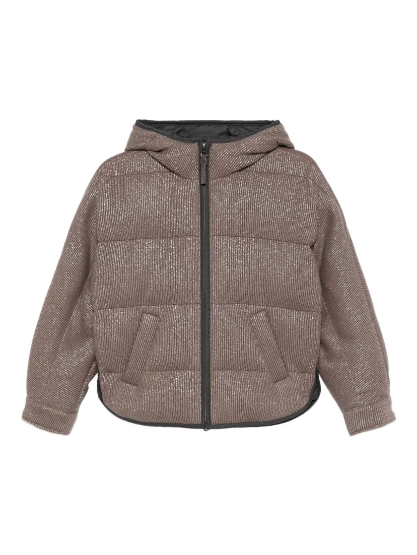 quilted lurex jacket