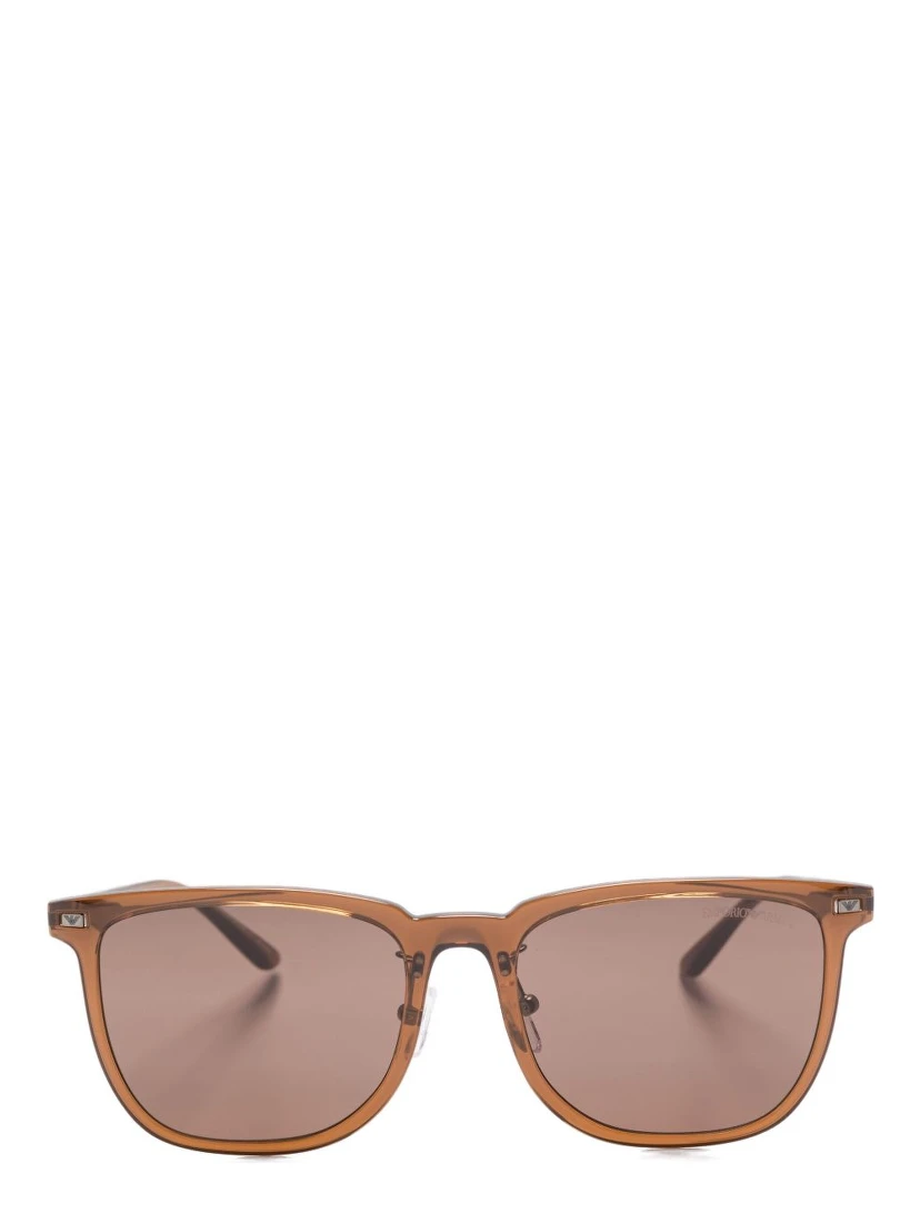 Square Frame Sunglasses Metal Accents