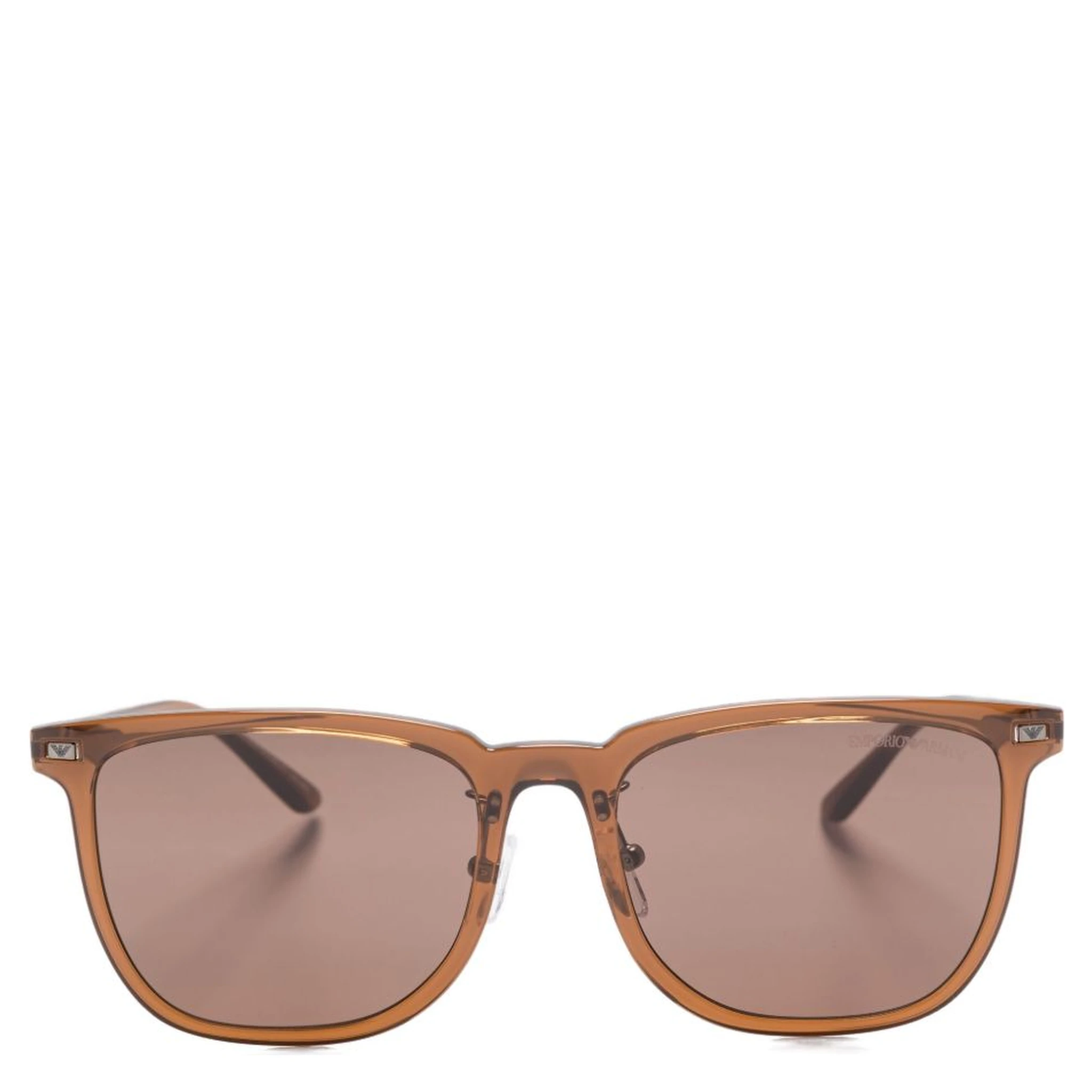 Square Frame Sunglasses Metal Accents