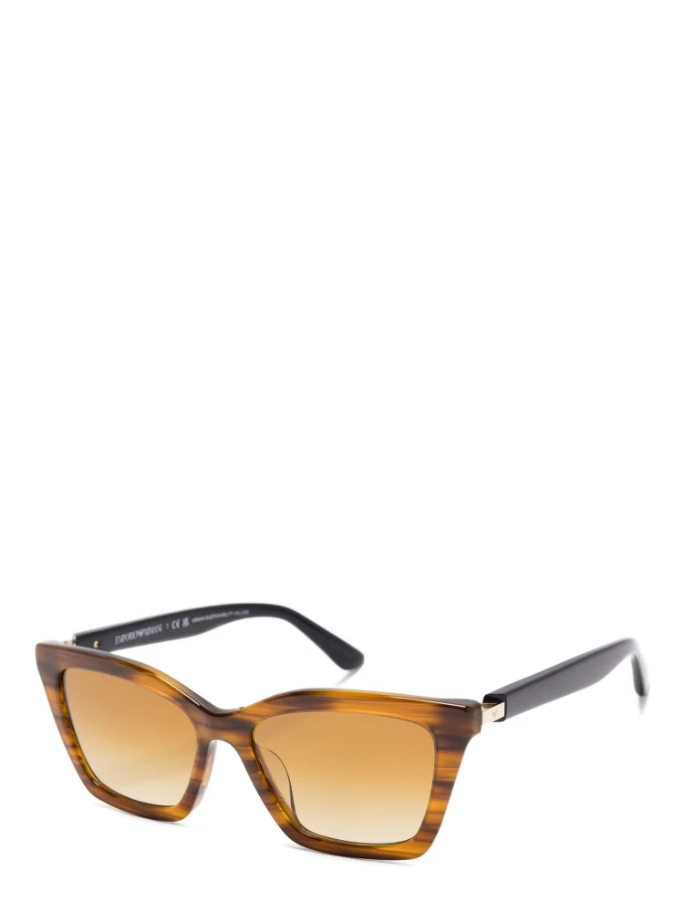 Square Gradient Sunglasses Tortoiseshell Frame In Brown alternative