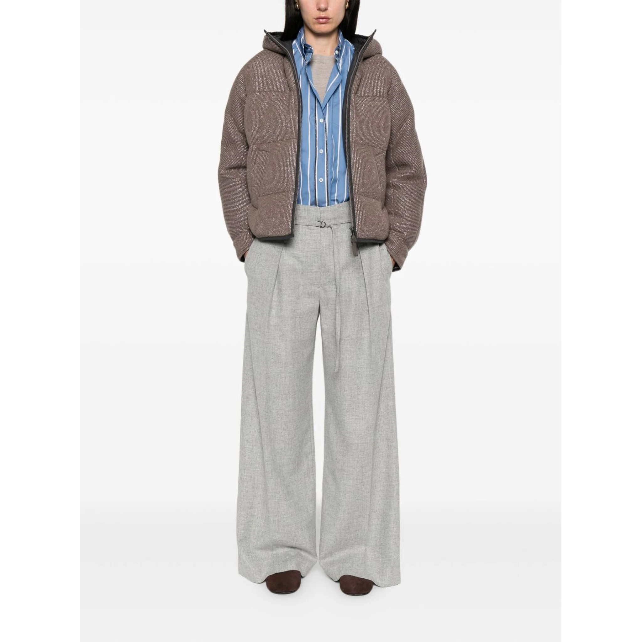 quilted lurex jacket