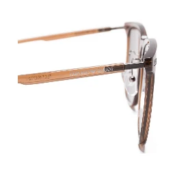 Square Frame Sunglasses Metal Accents