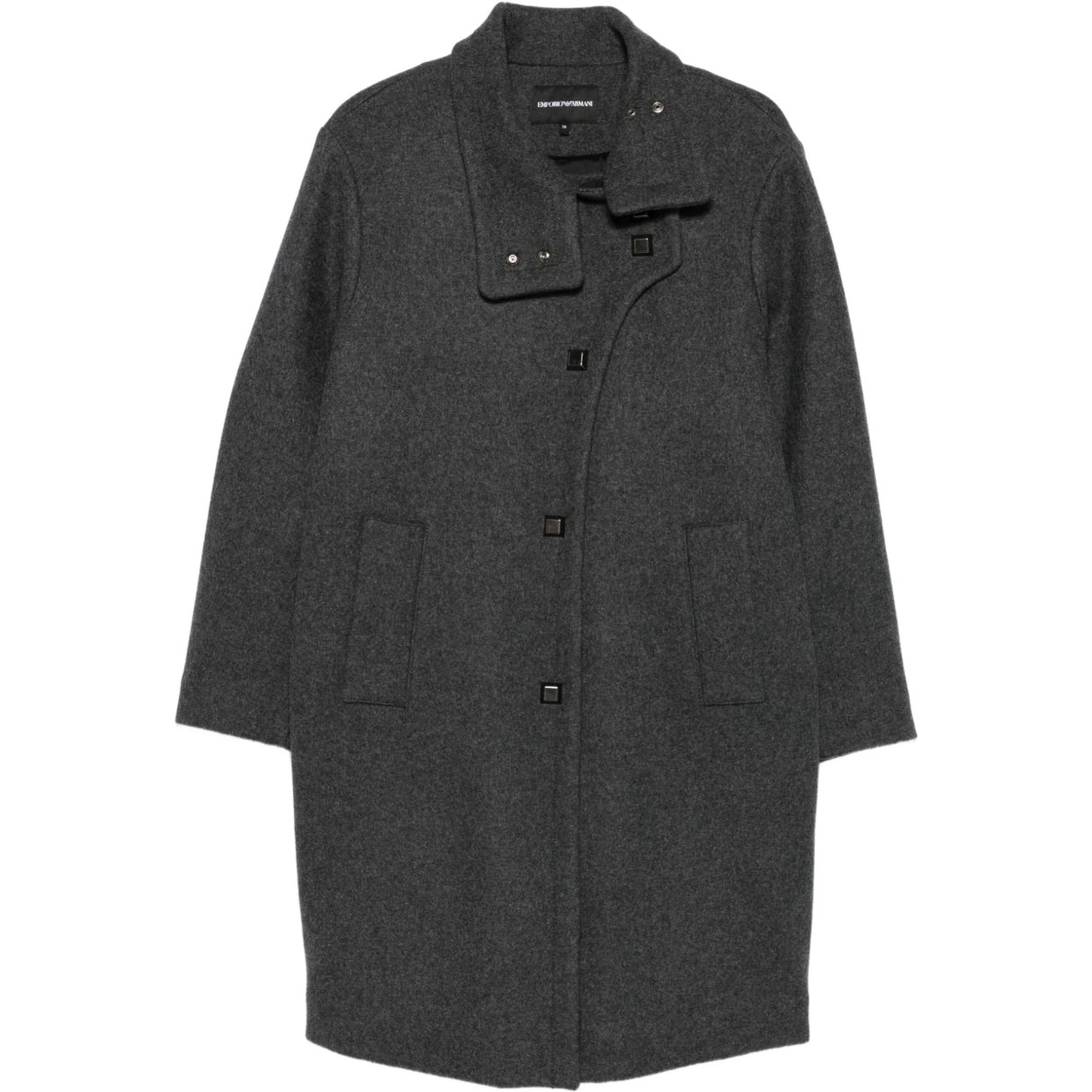 button-fastening coat