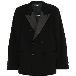 Double-breasted peak-lapel suit