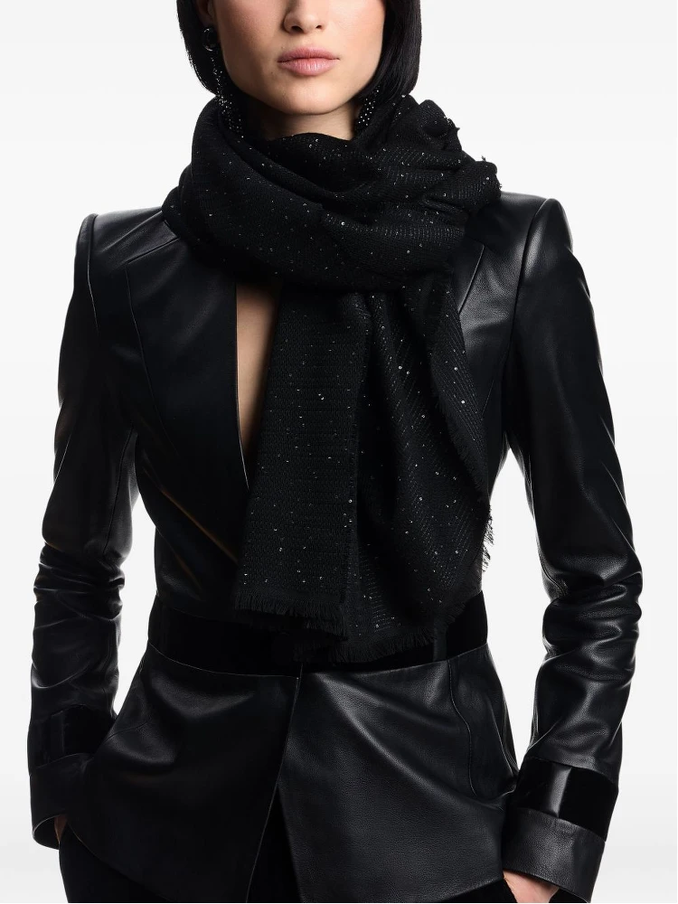 Emporio Armani Scarfs Black alternative