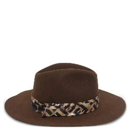 Dark brown wool felt hat