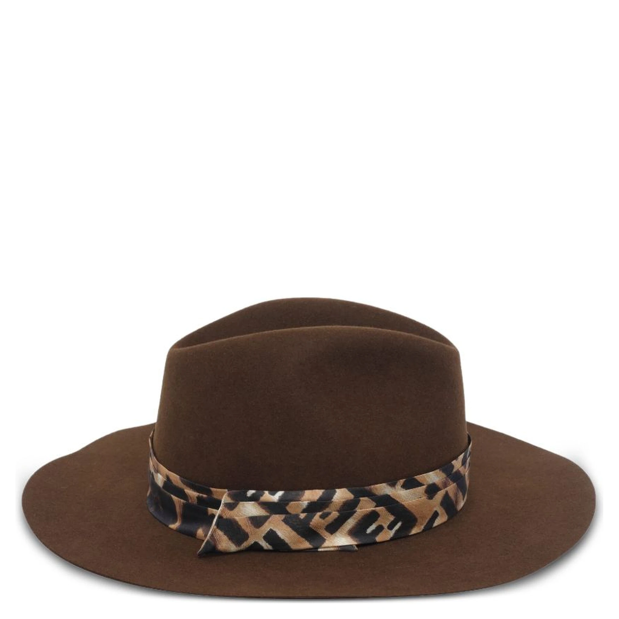 Dark brown wool felt hat